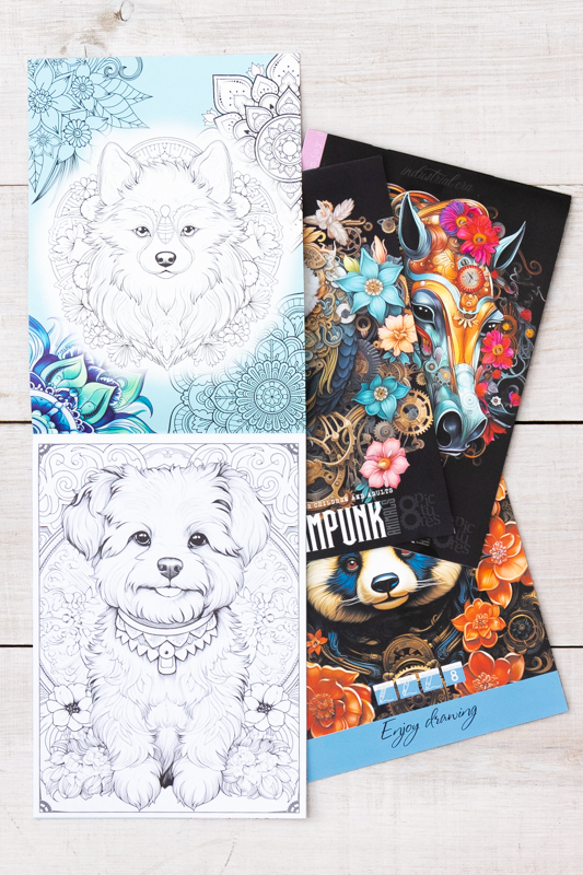 Розмальовка А4 "Тварини" 8 аркушів